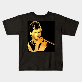 Audrey Hepburn | Gold Series | Pop Art Kids T-Shirt